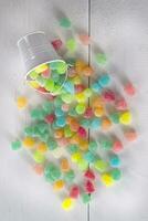 Multicolored soft candies photo