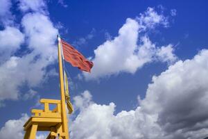 Tower of look-out for beach-attendant photo