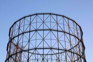 Old gasometer in Rome photo