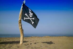 a izar el bandera de el piratas foto