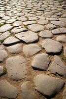 Ancient road of stones photo