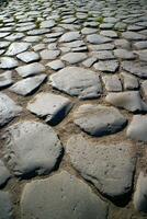 Ancient road of stones photo