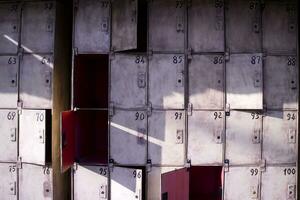 Old public lockers photo