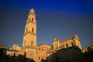 lecce cuadrado de el catedral foto