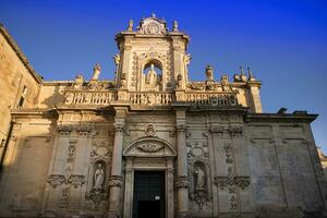 lecce cuadrado de el catedral foto