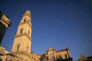 Lecce square of the cathedral photo