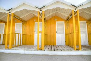 The colorful cabins of Versilia photo