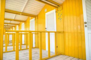 The colorful cabins of Versilia photo