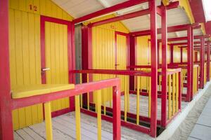 The colorful cabins of Versilia photo