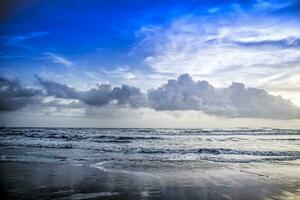 Sunset from the beach photo