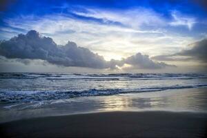 Sunset from the beach photo