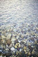 Stones in the river bed photo