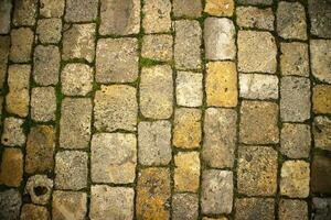 Old stone sidewalk photo