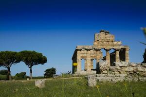 el antiguo restos de paestum foto