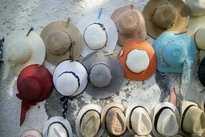 Display of hats for the sun photo