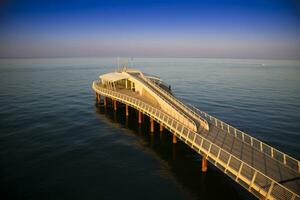 View on the pier of Camaiore photo