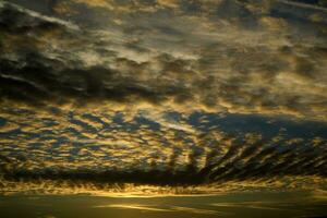 The clouds at dawn photo