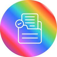 Document Check Vector Icon