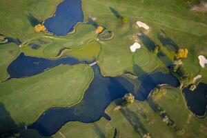 campo para el juego de golf foto