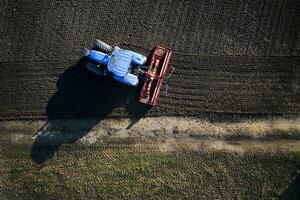 Earth processing in the autumn photo