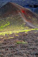 el colores de el etna volcán foto