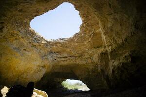 Opening of a natural cave photo