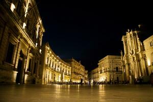 Square of Siracusa Italy photo