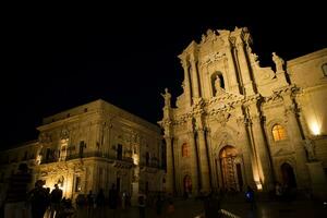 Square of Siracusa Italy photo