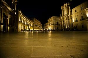 Square of Siracusa Italy photo