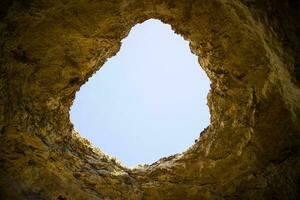 Opening of a natural cave photo