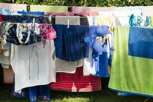 Linen to dry in the sun photo