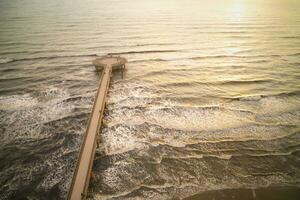 muelle de centro de deportes acuáticos de pietrasanta foto