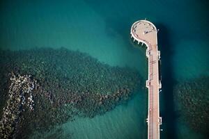 Pier of Marina di Massa Italy photo