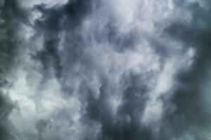 Black clouds from thunderstorm photo