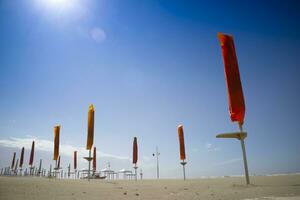 Viareggio the beach in autumn photo