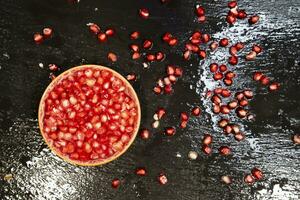 The seed of the pomegranate photo