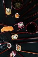 todas el colores de Sushi foto
