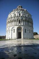 The Baptistery in Piazza dei Miracoli in Pisa photo
