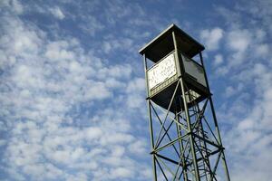 Steel tower for forest firefighting photo