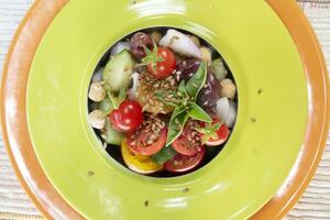 Refreshing Mediterranean salad ideal for the summer photo