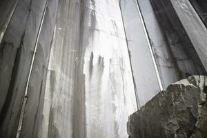 Abandoned marble quarry on the Apuan Alps photo