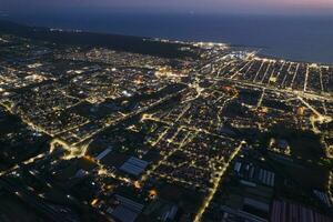 viareggio ciudad aéreo ver a noche foto