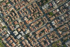 Aerial view of an urbanized area photo