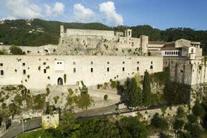 Malaspina Castle in the municipality of Massa Toscana photo