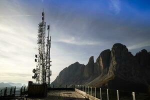 Photographic documentation of telecommunications antennas and data exchange photo