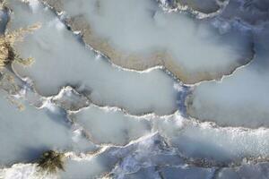 Aerial view of the free thermal baths of Saturnia Italy photo