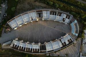 aéreo ver de el ciudadela de el carnaval viareggio toscana foto