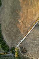 Aerial photographic documentation of the shape of the fields photo