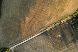 Aerial photographic documentation of the shape of the fields photo