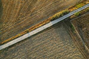 Aerial photographic documentation of the shape of the fields photo